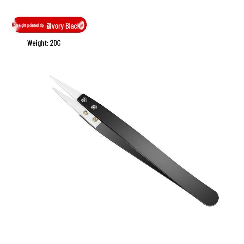 Anti-static Insulated Ceramic Tweezers: Non-magnetic, Acid-resistant, for Electricians and Experimental Use