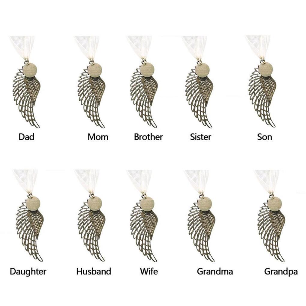 Christmas Tree Angel Wing Festival Adornment Metal DIY DIY Pendant Hanging Decor Holiday Room Pendant Prop Blessing Adornments