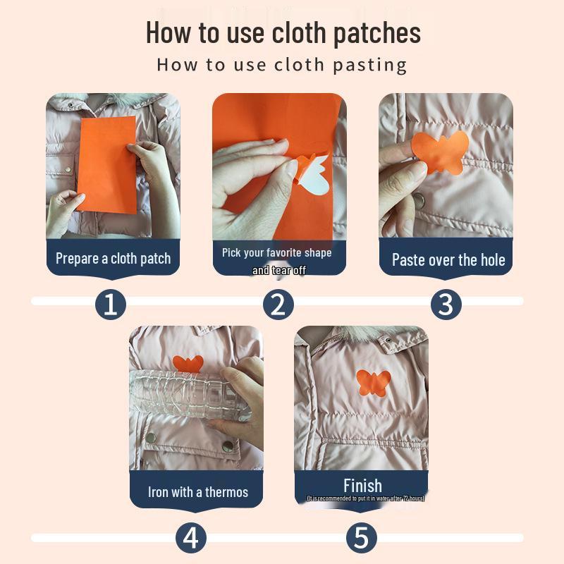 Černá samolepicí omyvatelná záplata pro bezešvé opravy péřových bund