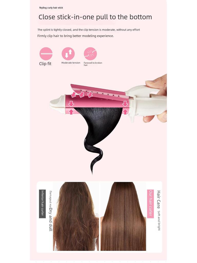 Dual-Purpose Curling and Straightening Iron: Gentle on Hair, Perfect for Bangs.