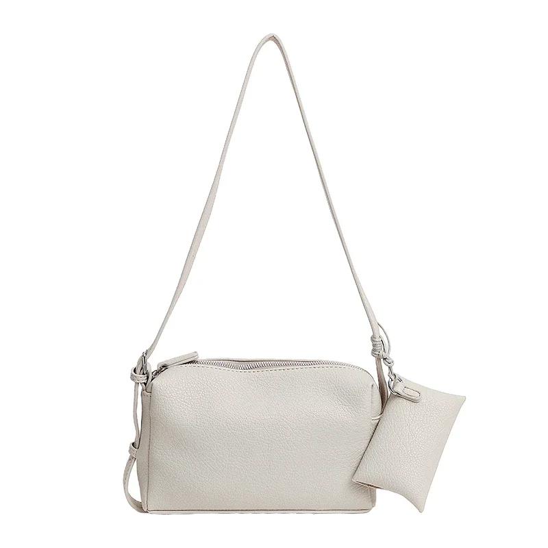 Fashion Solid PU Classic Style Square Shoulder Bag 2026 New Large Capacity Crossbody Bags High Quality Simple Women's Armpit Bag
