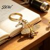 Bee Keychain for Women Rhinestone Women, Bing Alloy Car Sturdy Key Ring with Chain Ring, Decorative Accessories Handbags Backpacks Holder
