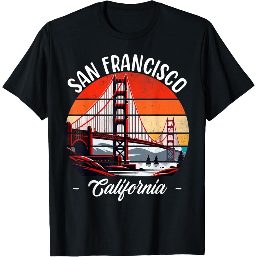 

Golden Gate Bridge San Francisco California USA Golden Gate T-Shirt(11) XXXXXL чорний