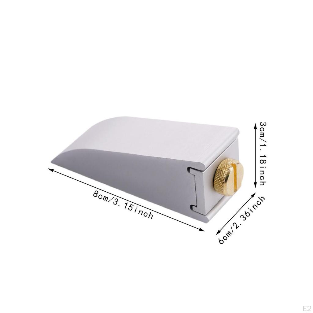 Hand Sanding Block Aluminum Alloy Lightweight Comfortable Grip Practical Sand Paper Holder for