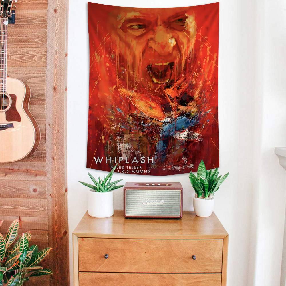 Classic Whiplash Movie Colorful Tapestry Wall Hanging Hippie Flower Wall Carpets Dorm Decor Wall Art Decor
