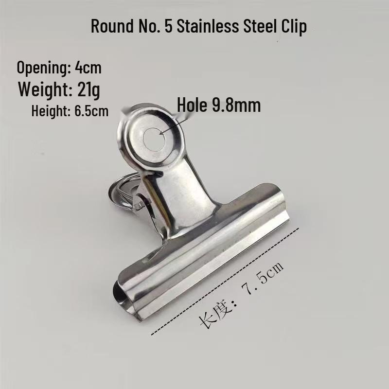 Stainless Steel Office Stationery Folder & Ticket Clip