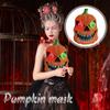 Halloween Horror Pumpkin Mask Glowing Makeup Funny COS Scary Props