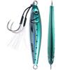 Goture Saltwater Fishing Vertical Jigging Lure with Double Assist Deep Sea Jigging Spoon Lure for and More Jig, 60g/80g/100g/150g, Hooks,