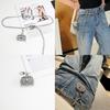 Metal Waist Chain For Women With Adjustable Pin Buckle For Dresses And Jackets