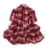 Ultralight Shawl Wraps Long Beach Sun Protection Scarf Classic British Plaid Print Scarf