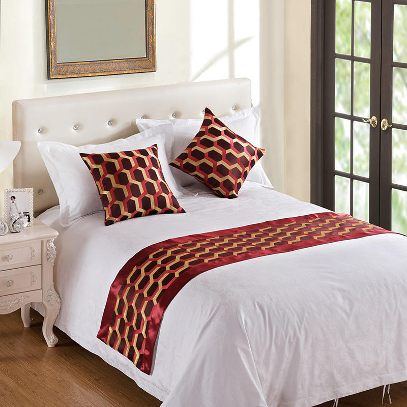 1pcs European Printing Style Bed Runner Throw Home Hotel Decoration Bed Flags Wedding Bedroom Bed Tail Towel Pillowcase Dust-proof and Easy To Clean