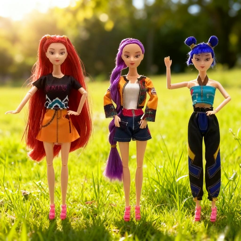 Hot SALE Demon Hunters Action Figure Doll Toy Rumi Mira Zoey Sussy KPop Devil Hunter Character Figurine Bjd Dolls For Fans Gifts