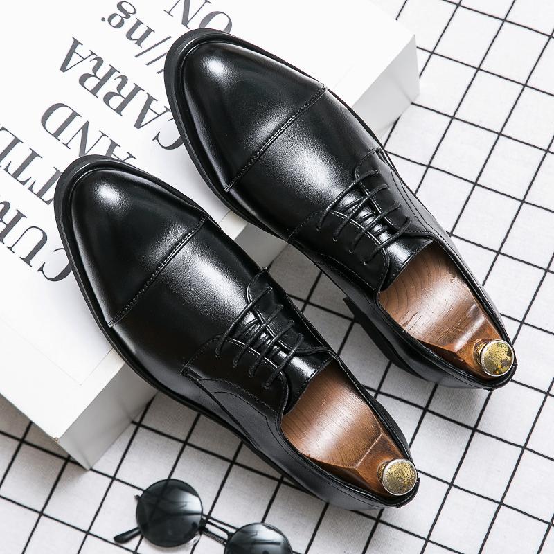 Fashion Business Men Formal Shoes Leather Shoes Mens Fashion Casual Dress Shoes Classic Italian Formal Oxford Shoe For Men wedding shoes