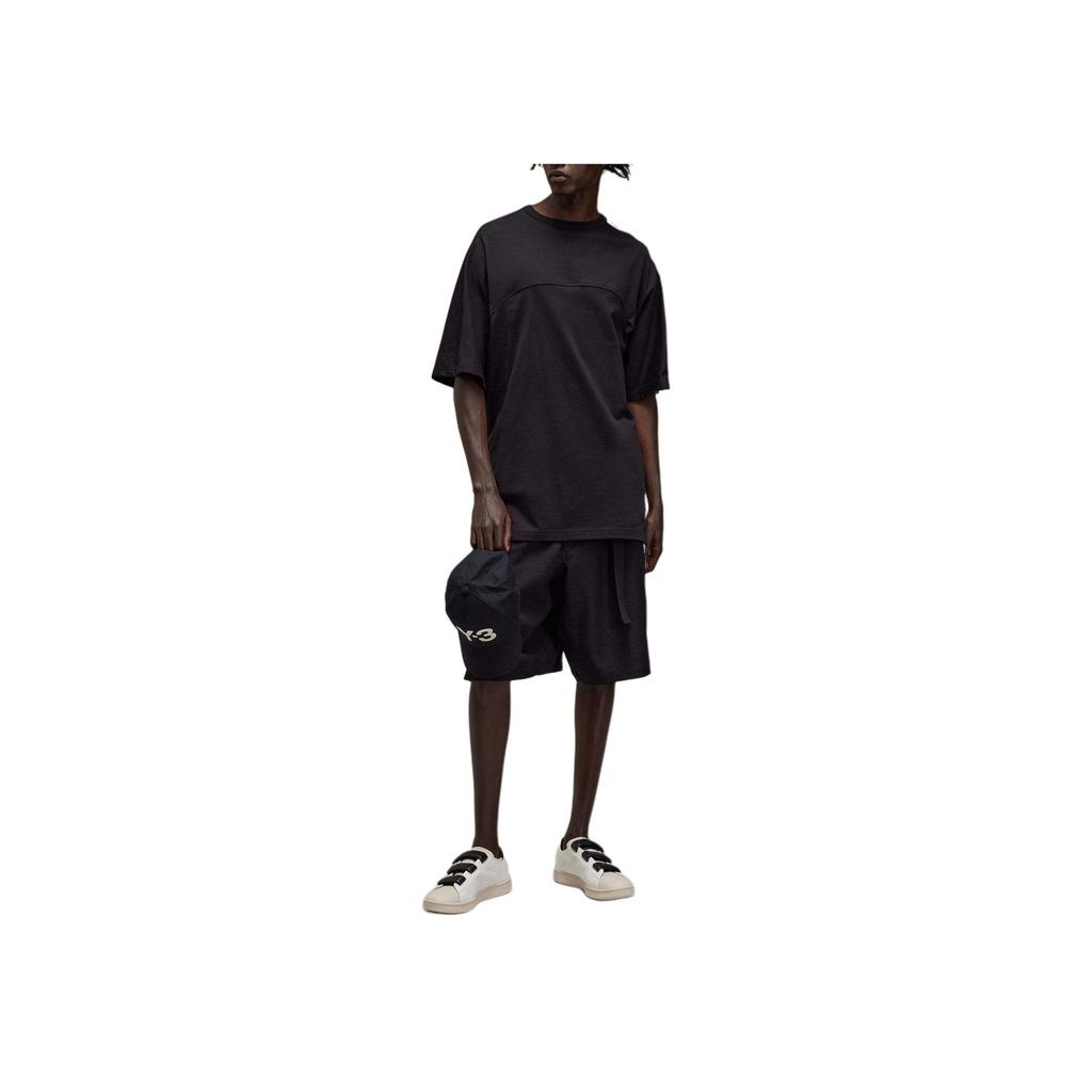 Y-3 3 Stripes Short-Sleeve Tee Black Men Tops JN4986