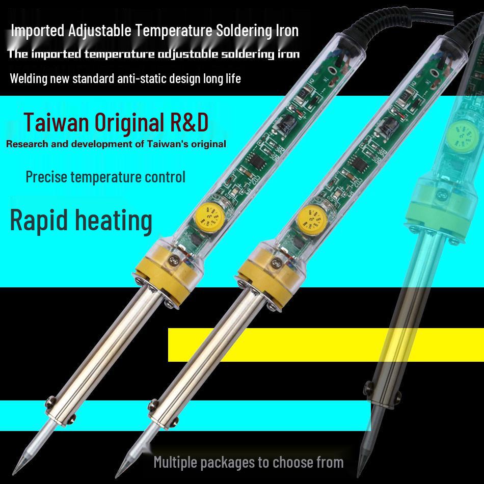 

Adjustable Temperature Soldering Iron Set - 60W, Free Shipping, Electric Welding Pen with Intelligent Constant Temperature for Household Repairs