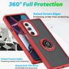 For Motorola Moto EDGE X30 Magnetic Holder Ring Stand Hard PC Back Cover PC Simple Shockproof Armor Ring Funda