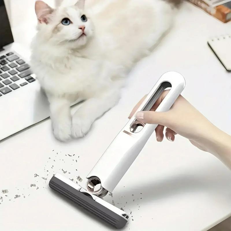Mini Mop Portable Self-Squeeze Small Mop Hand Free Automatic Cleaning Mop Suitable for Sink, Bathroom, Car Glass, Kitchen