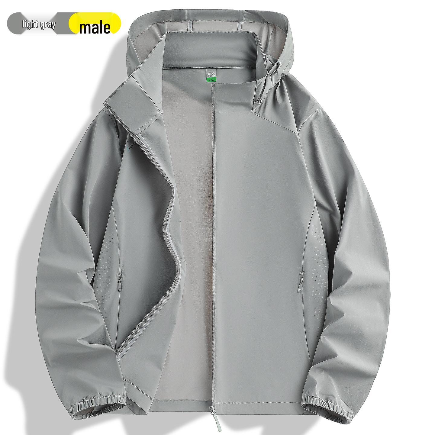 Unisex UPF100+ Lightweight UV Protection Jacket - Summer Breathable and Cool 5XL