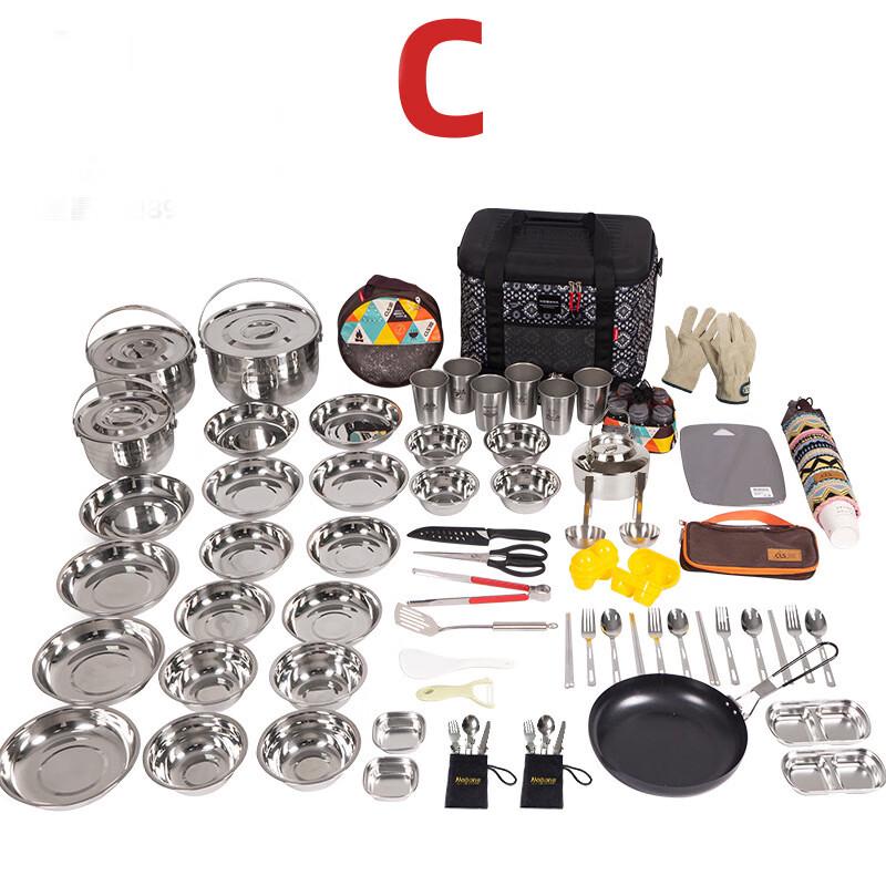 

Outdoor Camping Cookware & Dinnerware Set 18*13