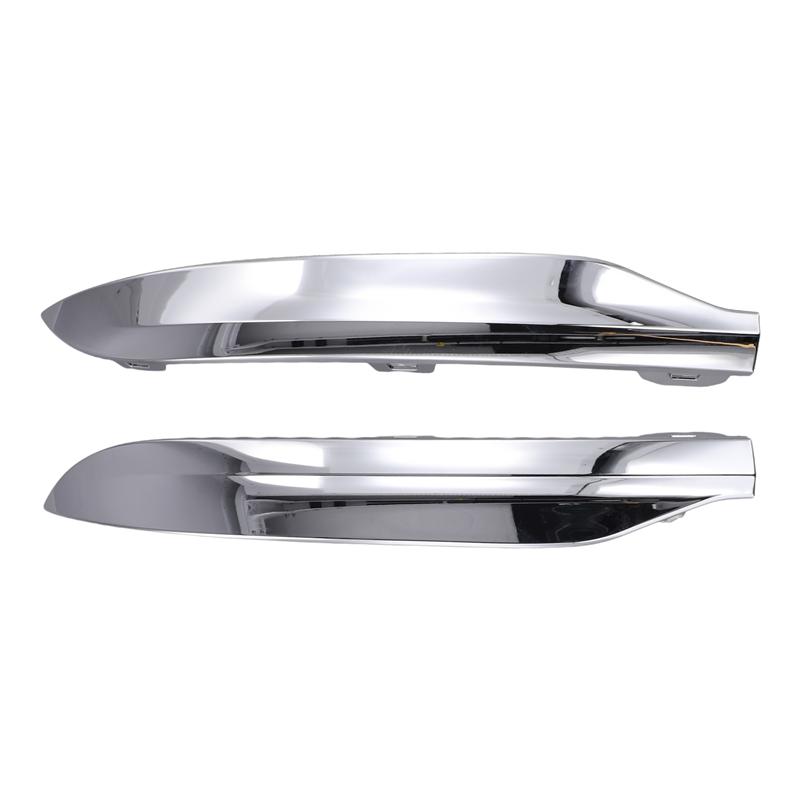 Chrome Trim Strip For Volvo XC60 MK2 - Rear Bumper Molding 1 Pair 32227902 32227903 Bright Grille Replacement Parts