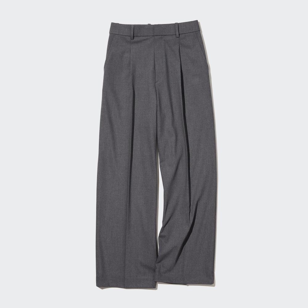Uniqlo Japan Tuck Wide Pants  One Tuck  Standard Length 69 71cm 
