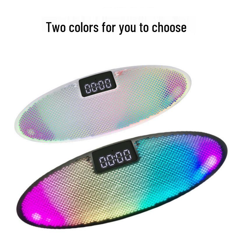 Portable Bluetooth 5.3 Speaker with Atmosphere Light, Alarm Clock, High-Quality Stereo, and Ultra-Long Battery Life
