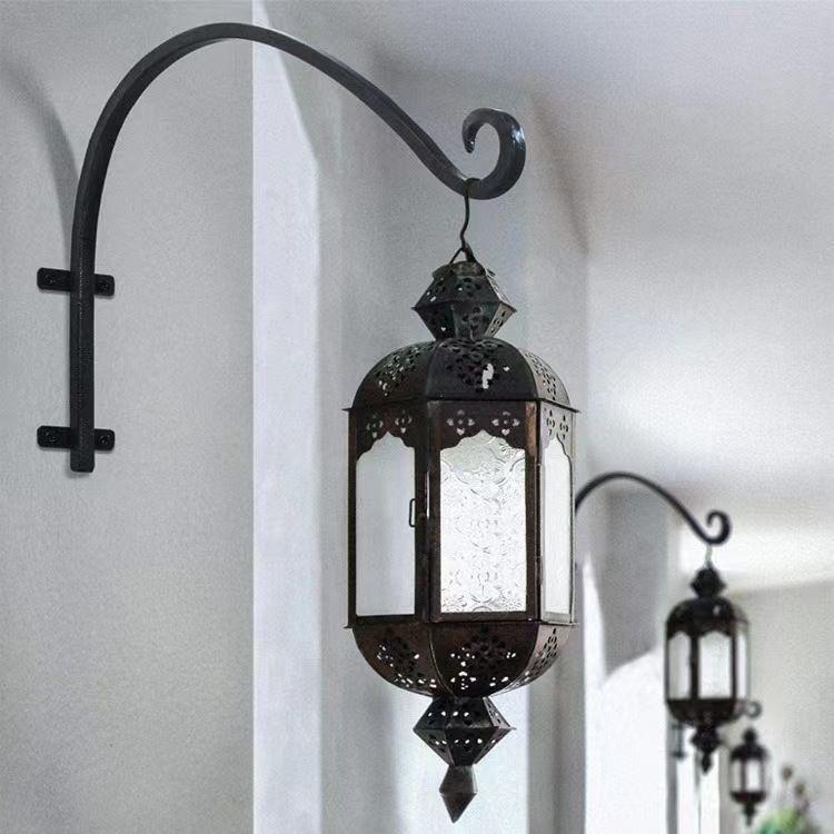 Iron Hooks Hanging Hanging Baskets Plant Holders Hand Forged for Flower Baskets Flower Pots Lanterns Wind Chime Hangings