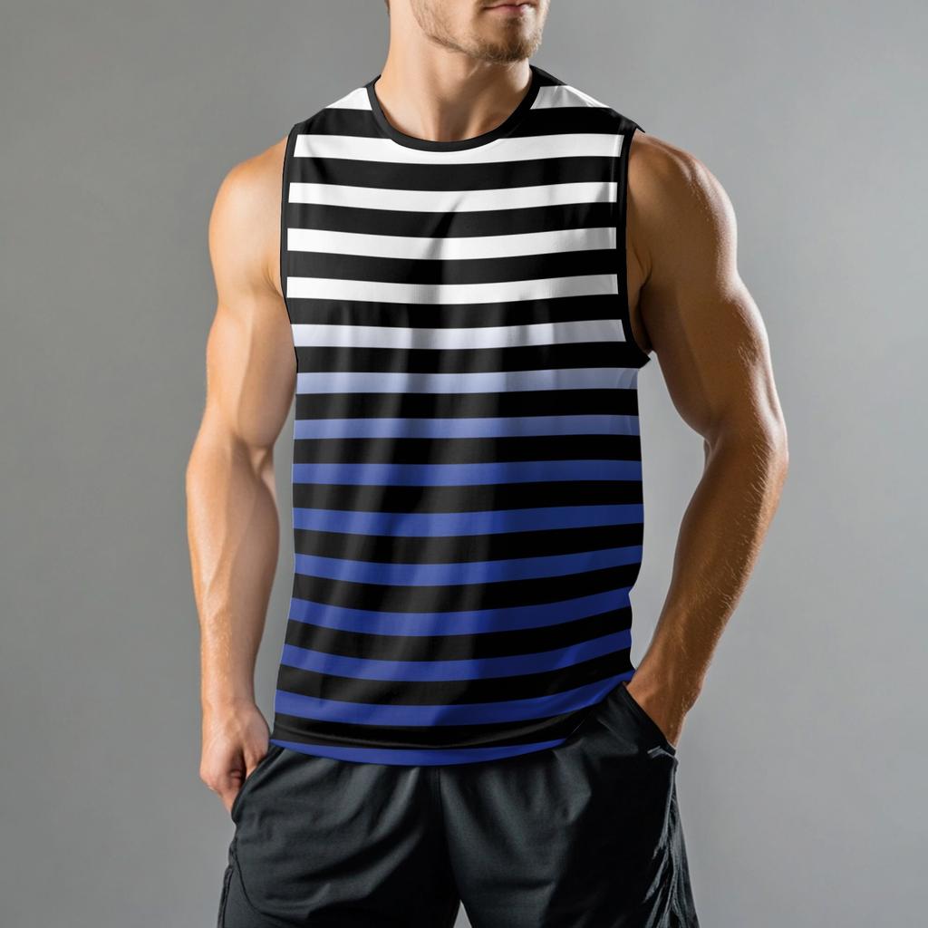 Men's Fashion Printed Sports Casual Sleeveless Vest