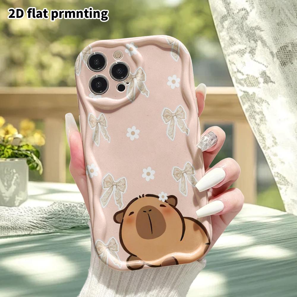 Phone Case: 2D Flat, Suitable for iPhone 18, 17, 16, 15, 14, 13, 12 Pro Protective Case, Phone Decoration, Light Pink Texture, Perfect Christmas and H