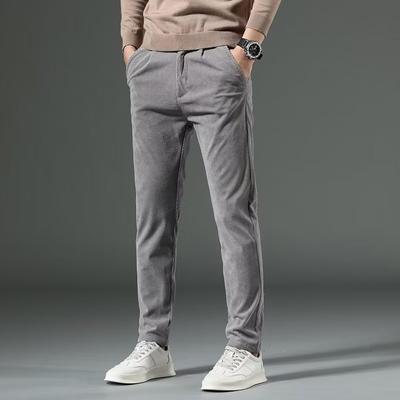 Herren Kord Slim Fit Hose Herrenbekleidung Stretch Freizeithose Mode Herren Business Arbeitshose