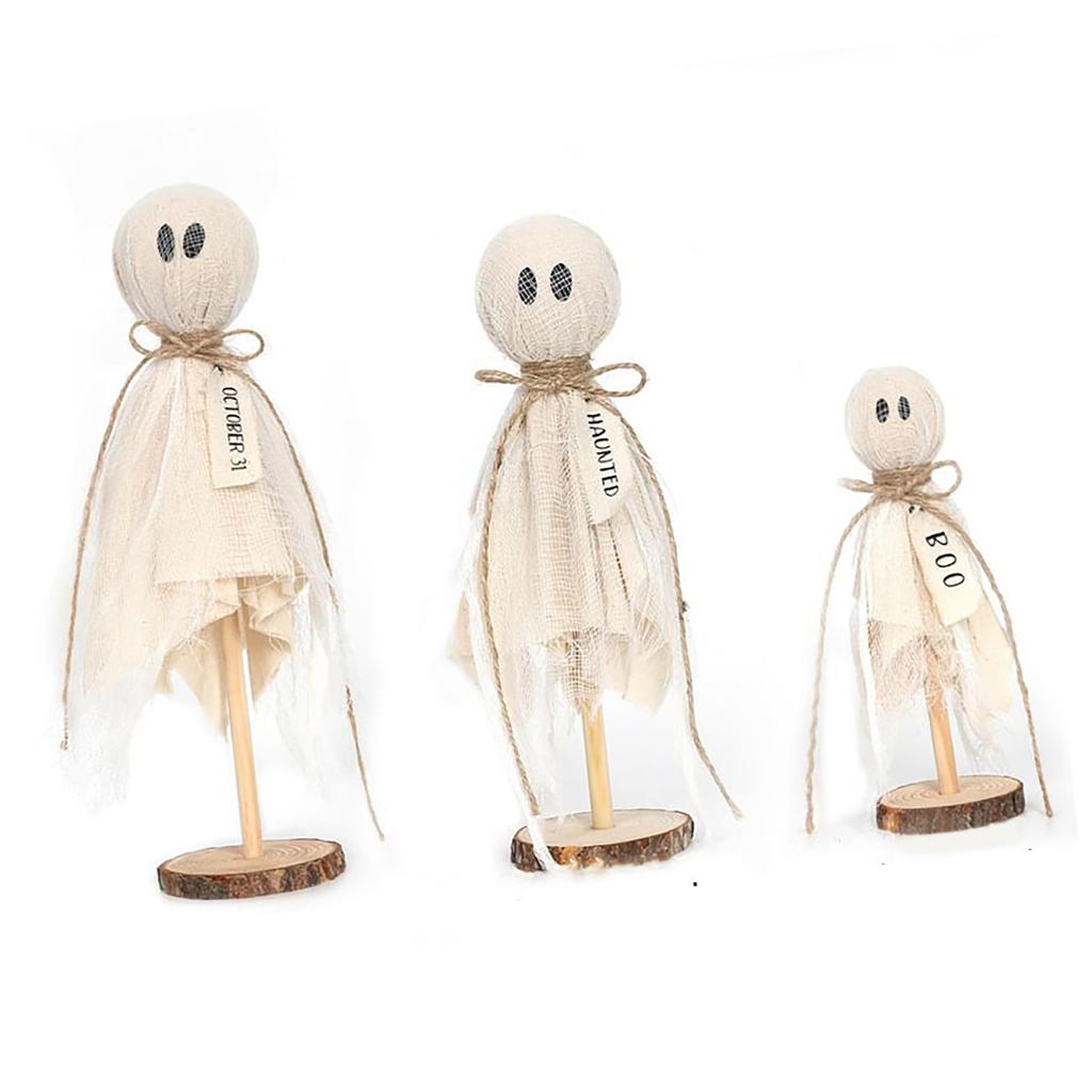 Geist Holzständer Handwerk Heimambiente Ornamente Gruselige Holzdeko für Indoor-Einkaufszentrum