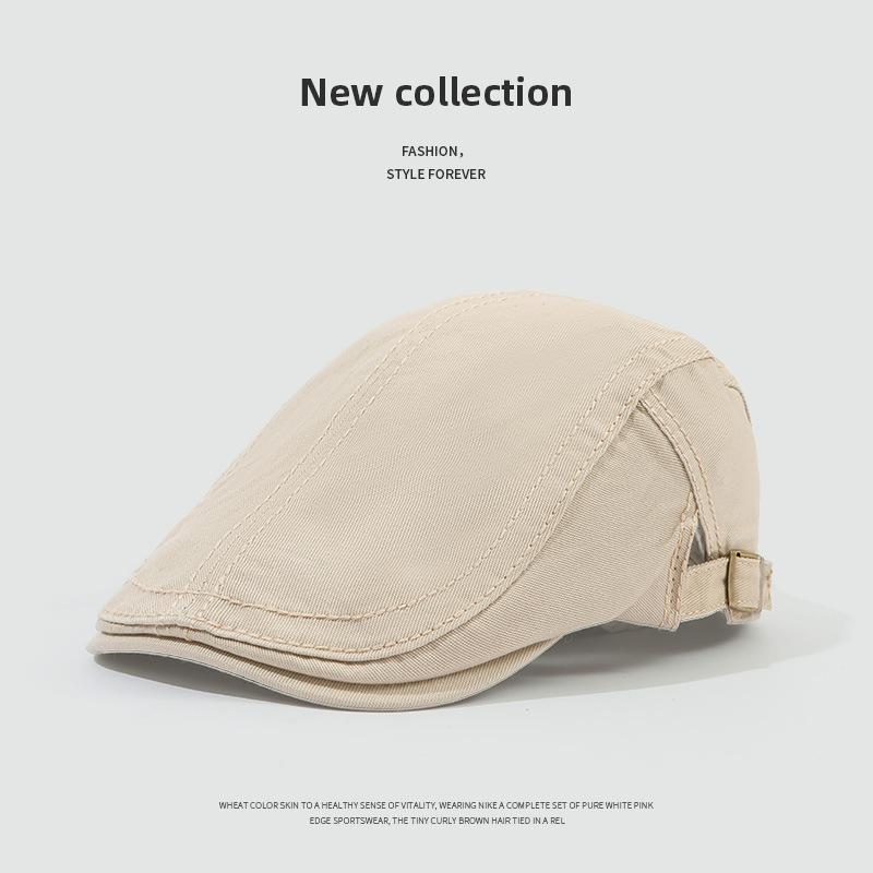 Forward hat female spring and autumn fashion personality anti-wearing beret Korean version newsboy hat
