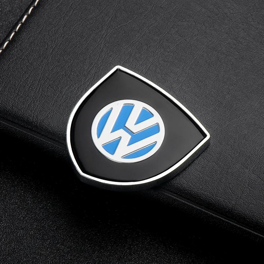 

2025 Hot 3D Metal Car Body Fender Emblem Shield Stickers Decor For VW Volkswagen Passat Golf 4 5 7 6 mk3 mk4 mk5 mk6 mk7 Auto Ac 2pcs
