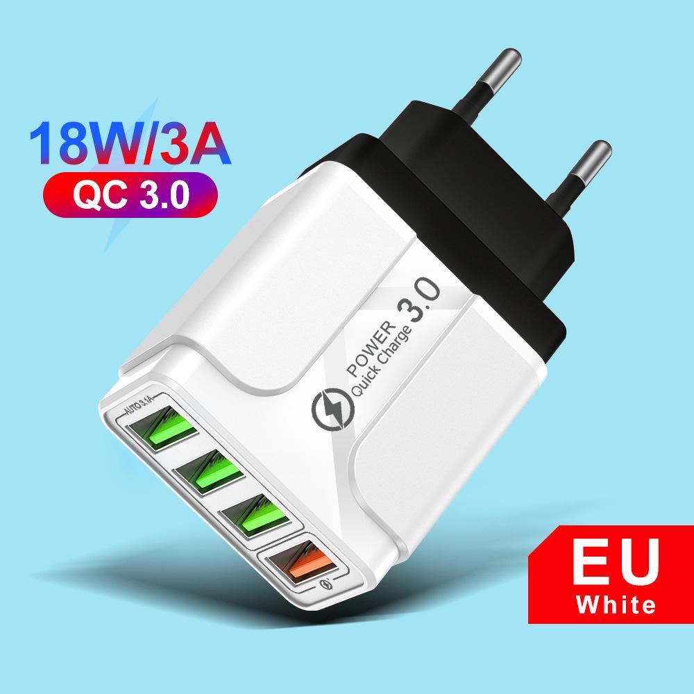 PD33W QC3.0 GaN Multi-Port Fast Charger, 9V/12V European Standard