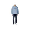 Calvin Klein Letter Embroidered Hooded Long Sleeve Loose Sweatshirt Men sweatshirt Blue 40HM231-CFF