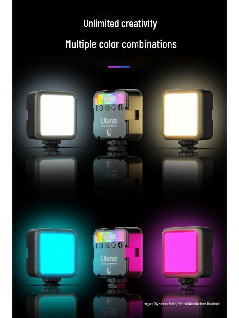2025 VL49RGB Mini Pocket Full Color Fill Light for Mobile Photography
