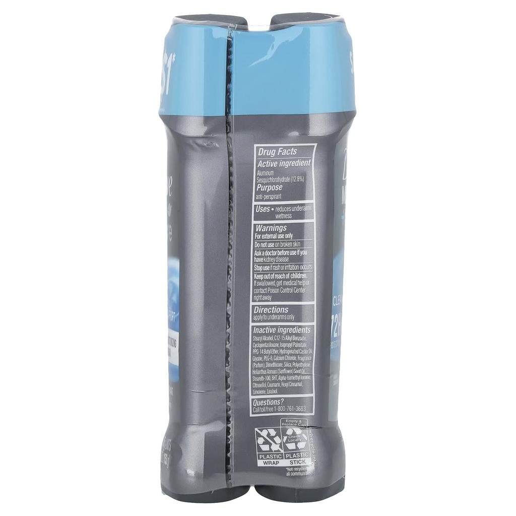 Men+Care, Antiperspirant Deodorant, Clean Comfort, 2 Pack, 76G(2.7Oz) Each