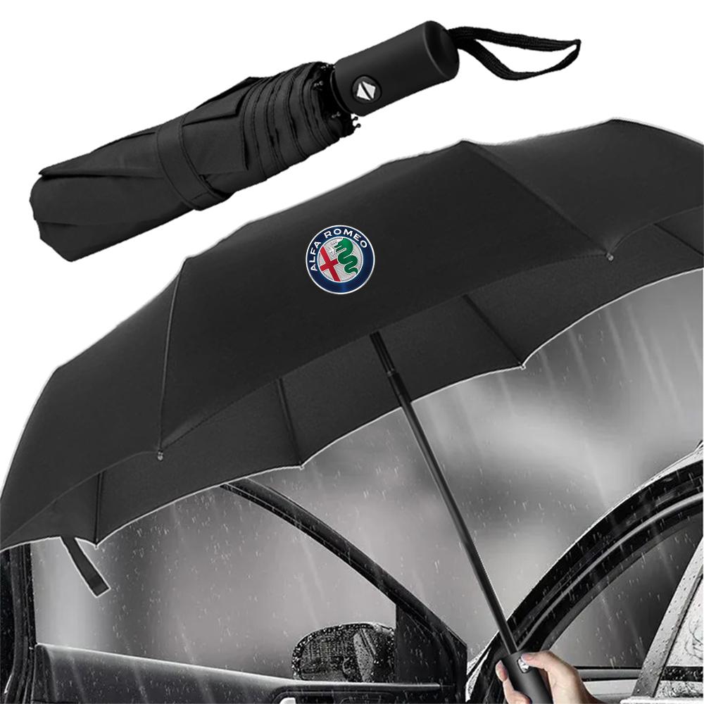 DDHQV1 Car Folding Sunshade Waterproof Umbrella Auto Accessories For Alfa Romeo Giulia Stelvio Giulietta 159 147 156 166 Mito Sportiva