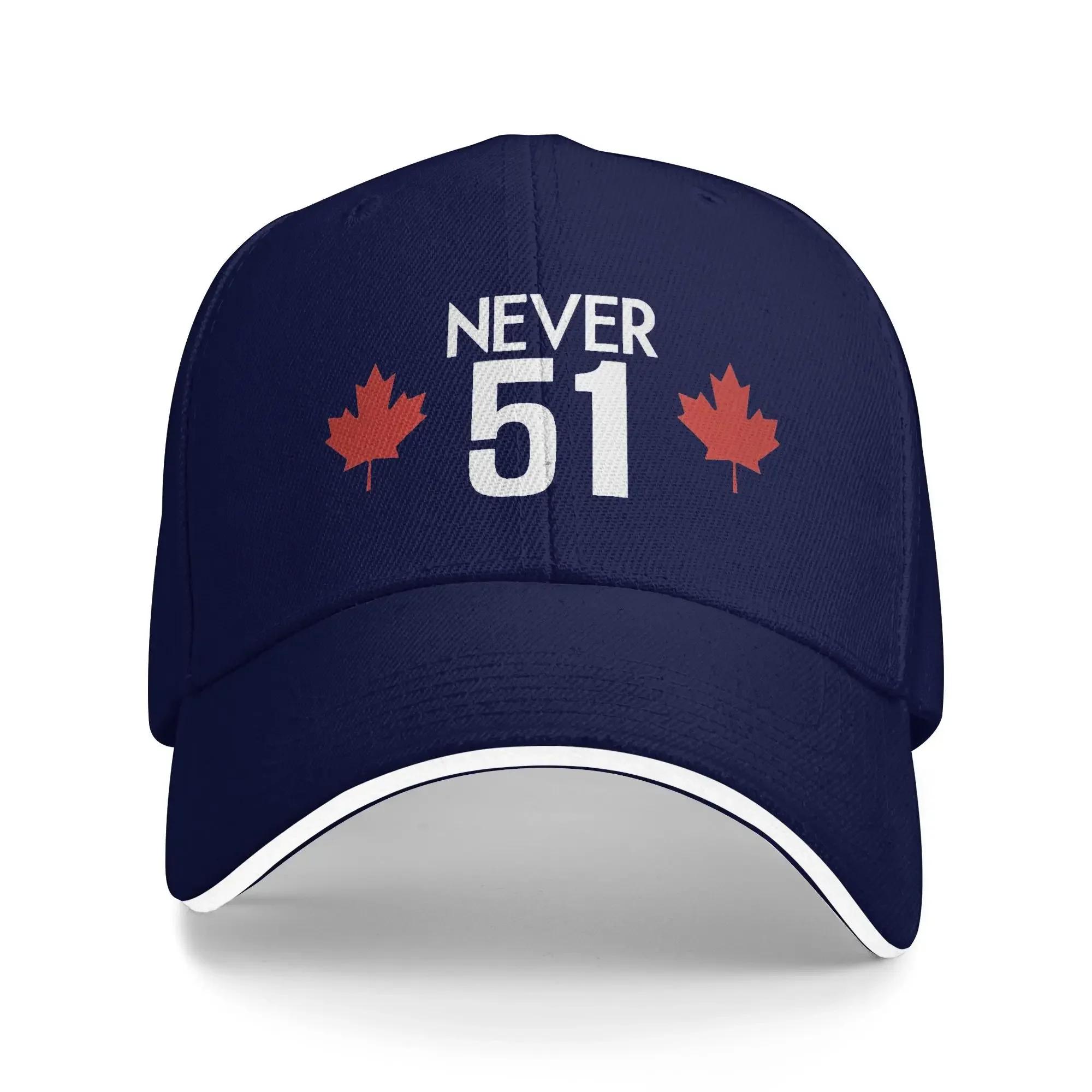 

Never 51 Sun Baseball Cap Canada Red Leaf Summer Vintage Hip Hop Hats For Unisex Women Kpop Rock Snapback Cap One Size
