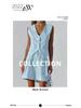 European & American Design Cotton Linen Suit: Women's Summer Casual Sleeveless Vest & Shorts Set