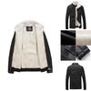 Luxurious Faux Leather Fur Jacket For Men With Warm Lined Interior And Slim Fit Design