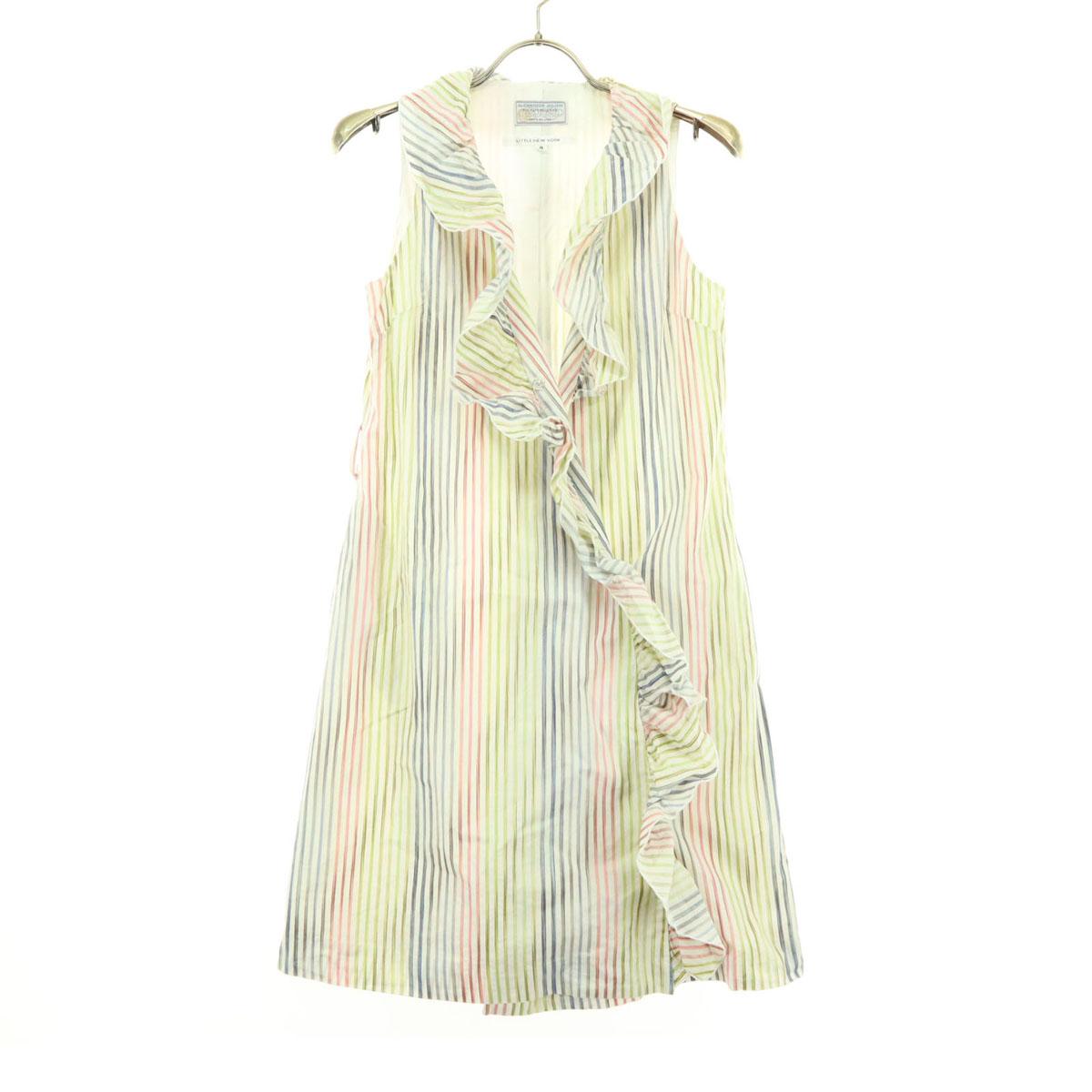 

ALEXANDER JULIAN made in Italy Striped Pattern No sleeve V neck one piece Women Used