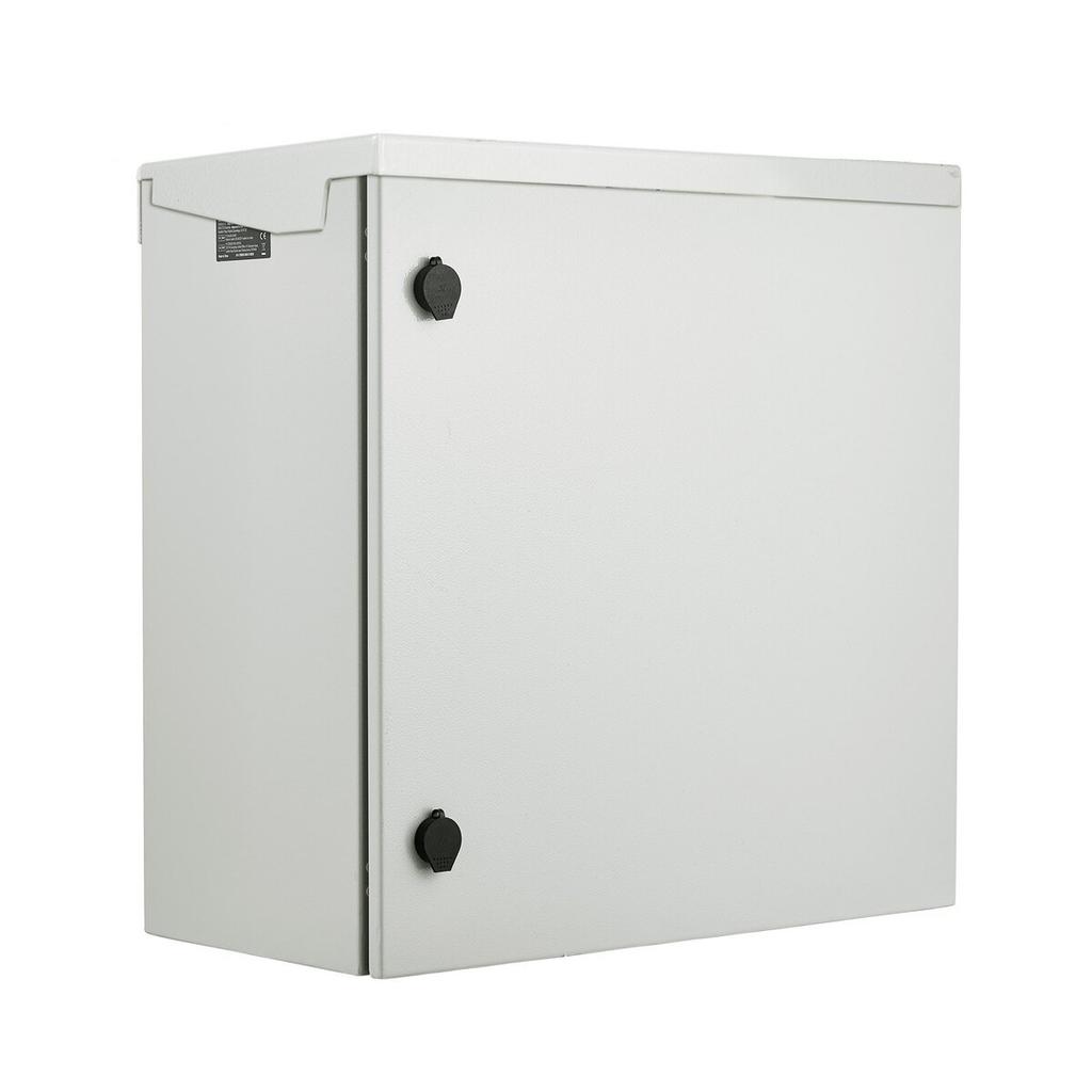 Electrical Enclosure, 24\'\' x 24\'\' x 12\'\', UL Certified NEMA 4 Outdoor Enclosure, IP65 Waterproof & Dustproof Cold-Rolled Carbon Steel Hinged