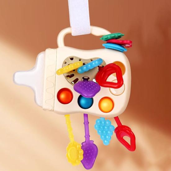 Montessori Pull String Sensory Toy for Babies 45820 Months Fine Motor Skills Toy with Sliding