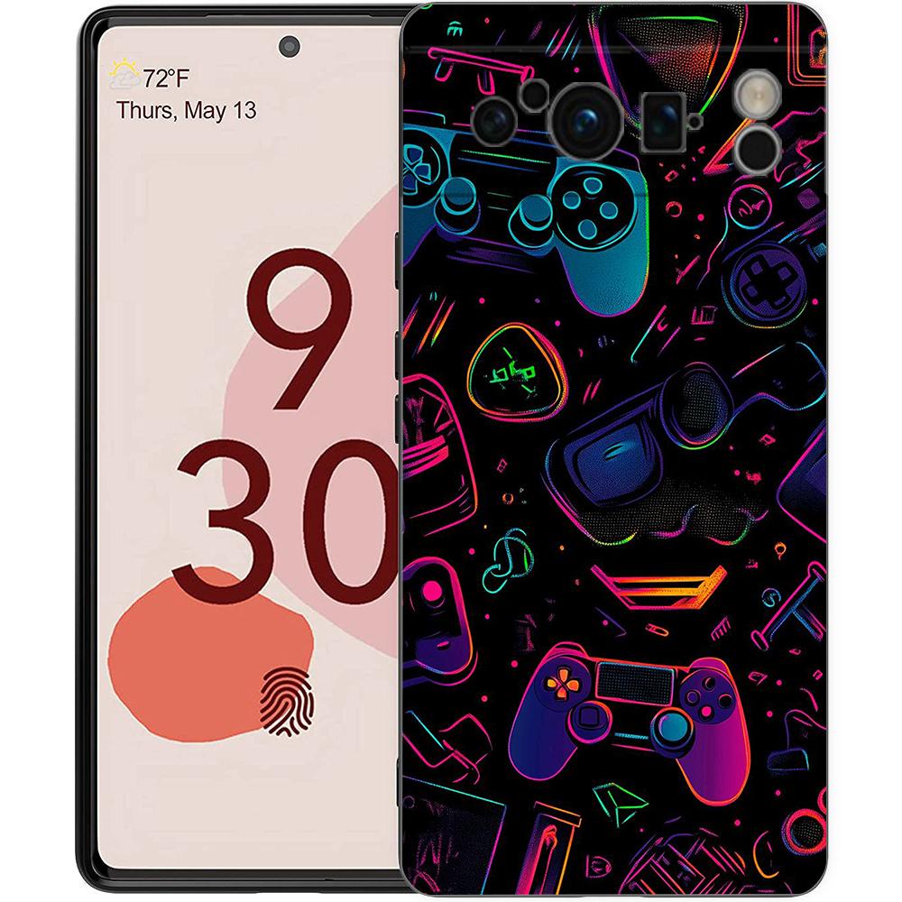 

Phone Case Cover for Google Pixel 10 9 8 7 6 7A 6A Pro Shockproof Soft TPU 10 9 Pro XL Shell Capas Funda Game Controller Graphic Pixel 9 Pro XL