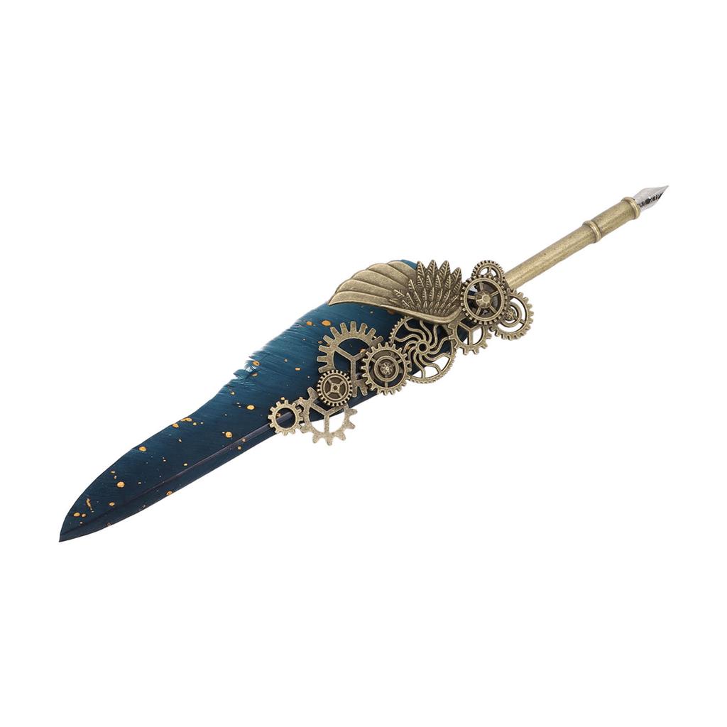 Quill Pen Set Retro Elegant Vintage   Stainless Steel Nib Wear Resistant Caligraphy Pen Kit