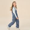 Girls' Casual Denim Overalls
