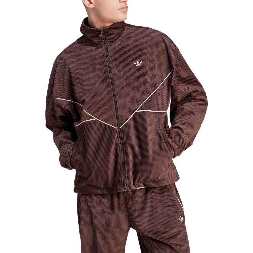 Adidas Originals Jackets Men's Brown Stand Collar Moderate Other II5787