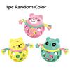 Infant Silicone Cartoon Rattle Teether Toys Anti Thumb Sucking Handheld Easy Grip Educational Hand Bell Toys Gift For Toddler