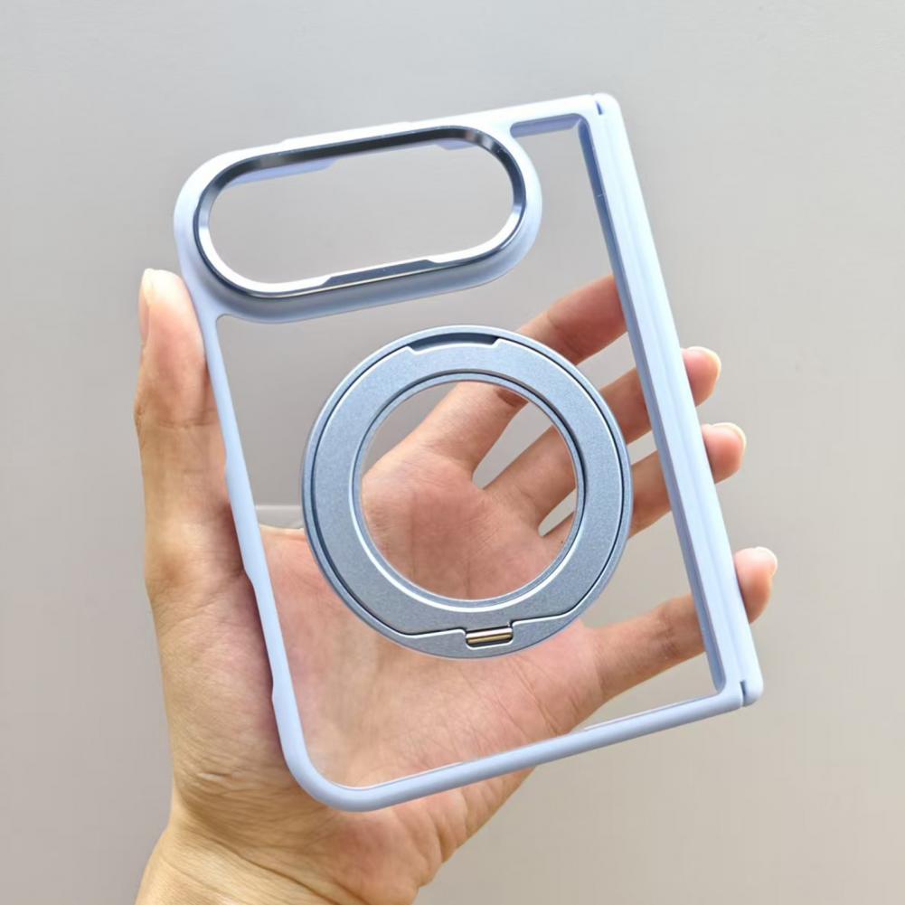 Clear Protective Case for IPhoneDuo 2026 Phone Protector with 360 Degree Rotatable Kickstand Anti-yellowing Phone Cover